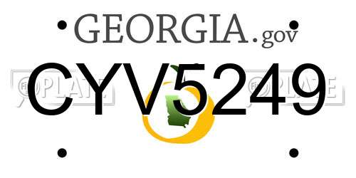 CYV5249 Georgia License Plate