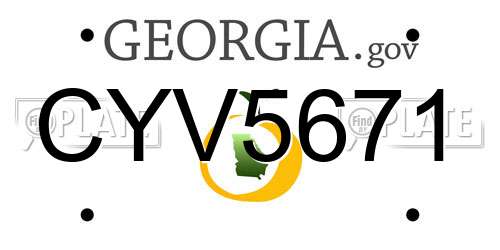 CYV5671 Georgia License Plate