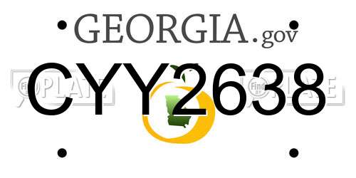 CYY2638 Georgia License Plate