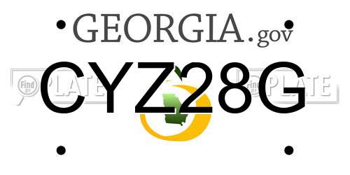 CYZ28G Georgia License Plate