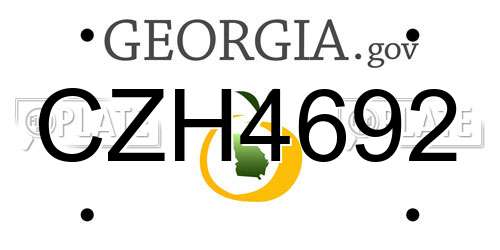 CZH4692 Georgia License Plate