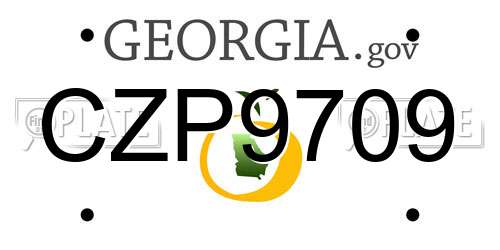 CZP9709 Georgia License Plate