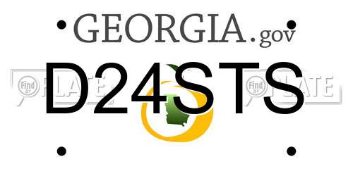 D24STS Georgia License Plate
