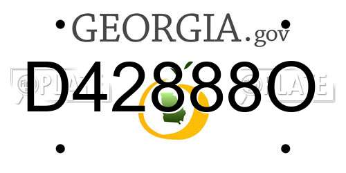 D42888O Georgia License Plate