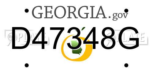 D47348G Georgia License Plate
