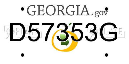 D57353G Georgia License Plate