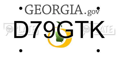 D79GTK Georgia License Plate