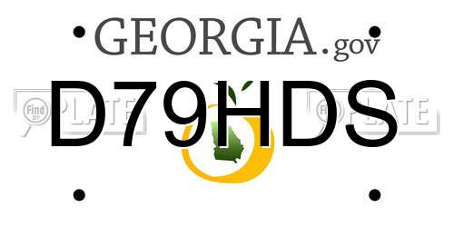 D79HDS Georgia License Plate