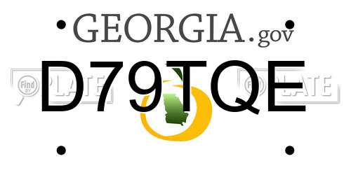 D79TQE Georgia License Plate