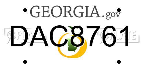 DAC8761 Georgia License Plate