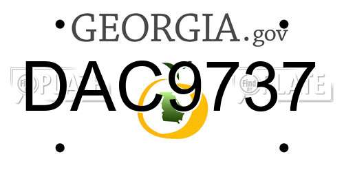 DAC9737 Georgia License Plate