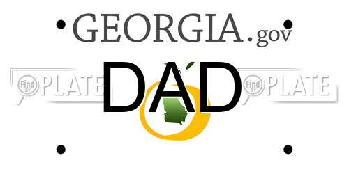 DAD Georgia License Plate