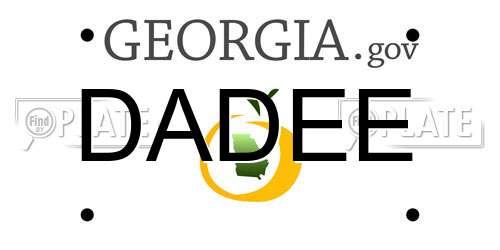 DADEE Georgia License Plate