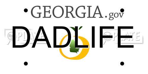 DADLIFE Georgia License Plate