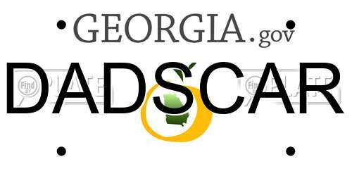 DADSCAR Georgia License Plate