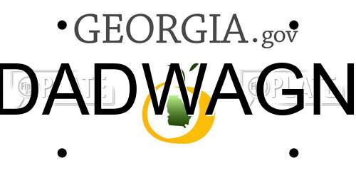 DADWAGN Georgia License Plate