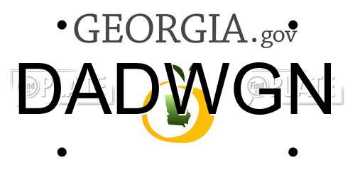 DADWGN Georgia License Plate