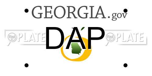 DAP Georgia License Plate