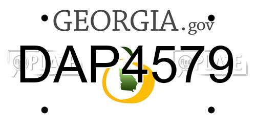 DAP4579 Georgia License Plate