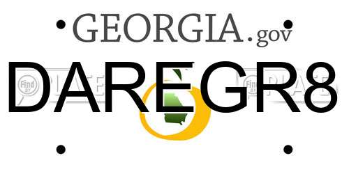 DAREGR8 Georgia License Plate