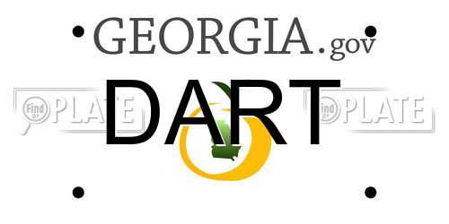 DART Georgia License Plate