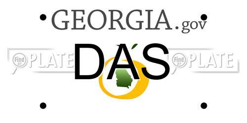 DAS Georgia License Plate