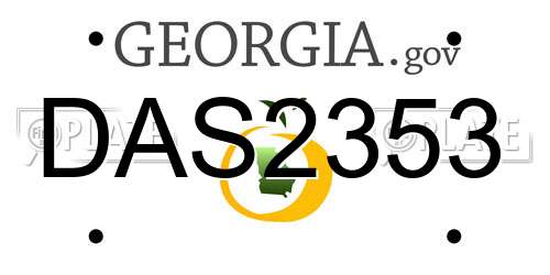DAS2353 Georgia License Plate