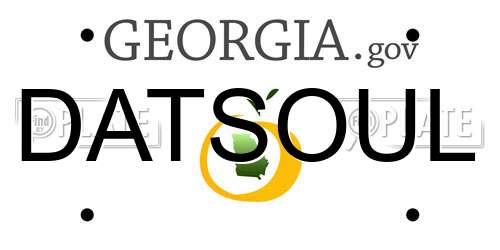DATSOUL Georgia License Plate