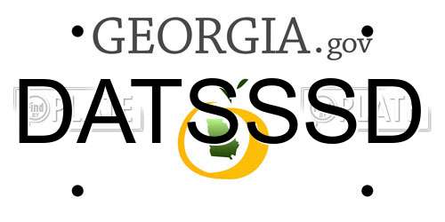 DATSSSD Georgia License Plate