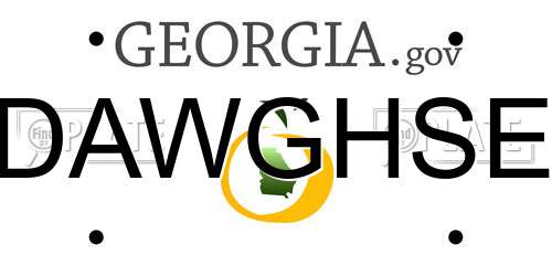 DAWGHSE Georgia License Plate