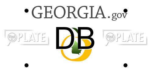 DB Georgia License Plate