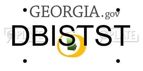 DBISTST Georgia License Plate