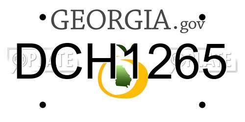 DCH1265 Georgia License Plate
