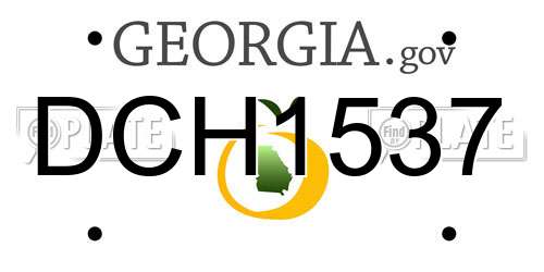 DCH1537 Georgia License Plate