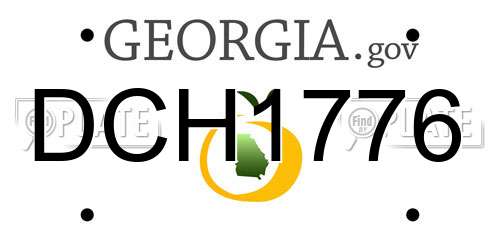 DCH1776 Georgia License Plate