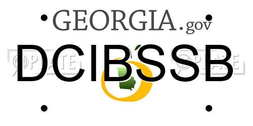 DCIBSSB Georgia License Plate