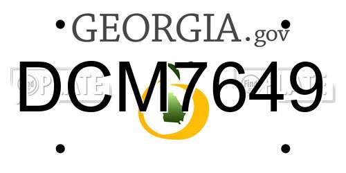 DCM7649 Georgia License Plate