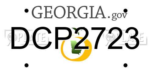 DCP2723 Georgia License Plate