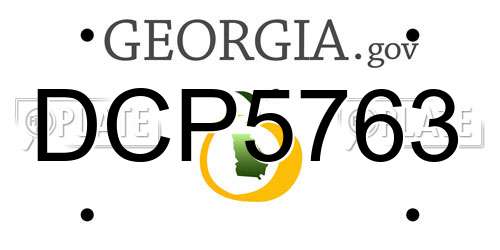 DCP5763 Georgia License Plate