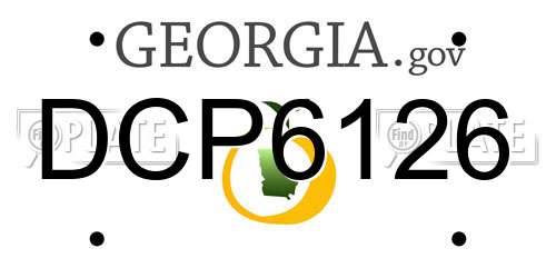 DCP6126 Georgia License Plate