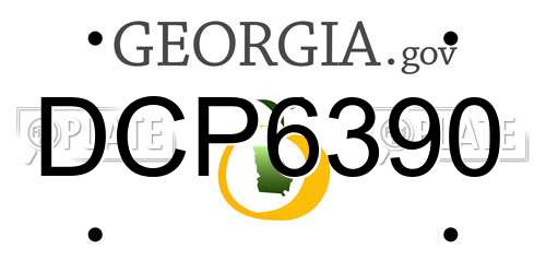 DCP6390 Georgia License Plate