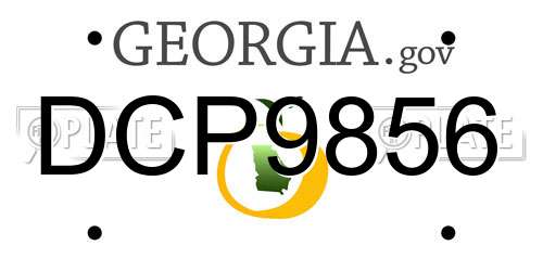 DCP9856 Georgia License Plate