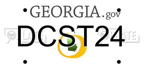 DCST24 Georgia License Plate