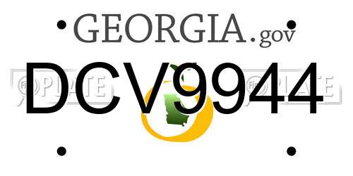 DCV9944 Georgia License Plate