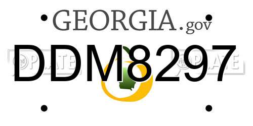 DDM8297 Georgia License Plate
