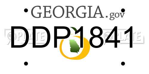 DDP1841 Georgia License Plate