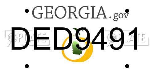 DED9491 Georgia License Plate
