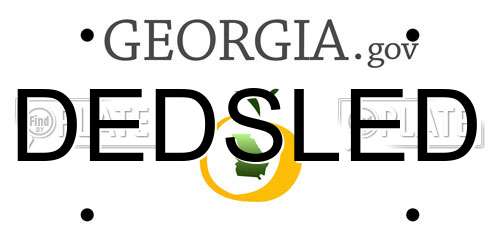 DEDSLED Georgia License Plate