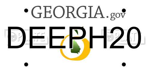DEEPH20 Georgia License Plate
