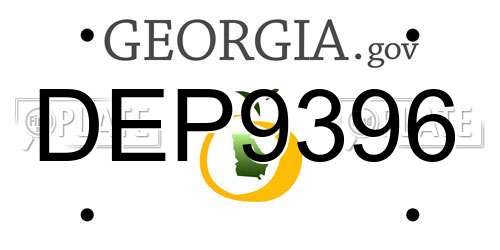 DEP9396 Georgia License Plate
